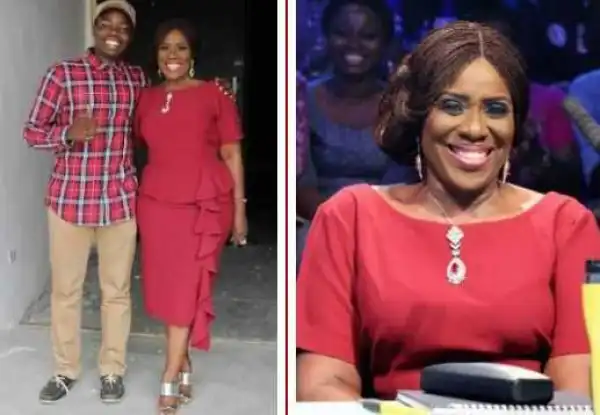 See This Pics Of Olu Jacob’s wife Joke Silva & Their Son, Gbenga Jacobs